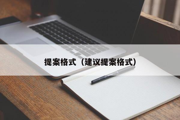 提案格式（建议提案格式）